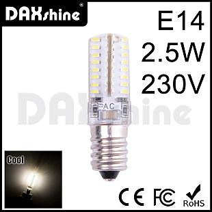 DAXSHINE 64LED E14 2.5W 230V Cool White 6000-6500K 160-190lm      